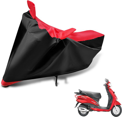 Auto Hub Two Wheeler Cover for Hero(Moto Corp Duet, Black, Red)