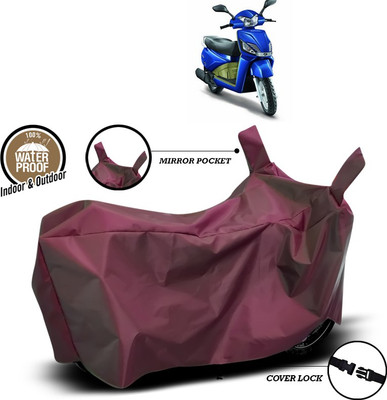 ANTHUB Waterproof Two Wheeler Cover for Mahindra(Gusto, Maroon)