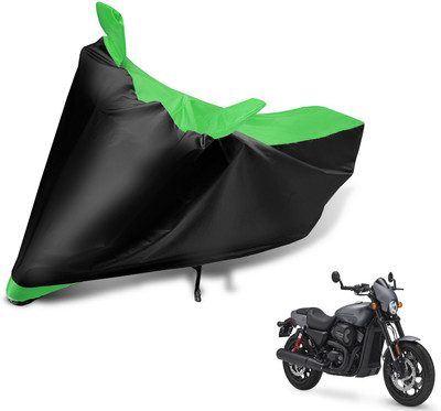 Auto Hub Two Wheeler Cover for Harley Davidson(Black, Green)