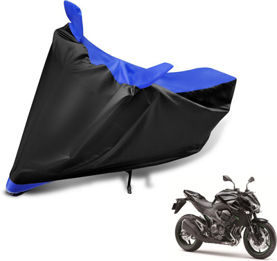 MOCKHE Two Wheeler Cover for Kawasaki(Z800, Black, Blue)