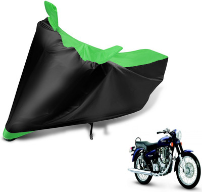 Auto Hub Two Wheeler Cover for Royal Enfield(Black, Green)