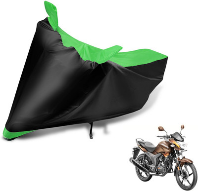 MOCKHE Two Wheeler Cover for Hero(Hunk, Black, Green)
