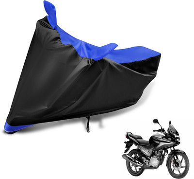 MOCKHE Two Wheeler Cover for Honda(CBF, Black, Blue)