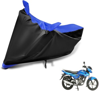 Auto Hub Two Wheeler Cover for Bajaj(XCD 135, Black, Blue)