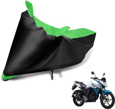 Auto Hub Two Wheeler Cover for Yamaha(FZ-S, Black, Green)