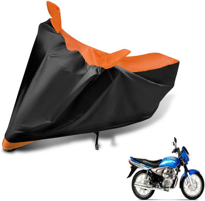 MOCKHE Two Wheeler Cover for Bajaj(Wind 125, Black, Orange)