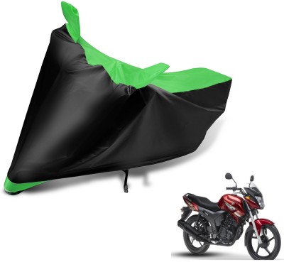 MOCKHE Two Wheeler Cover for Yamaha(SZ X, Black, Green)