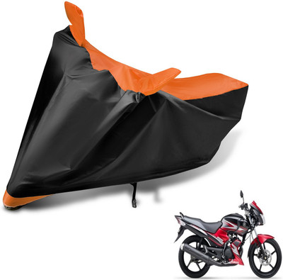 Auto Hub Two Wheeler Cover for Yamaha(SS 125, Black, Orange)