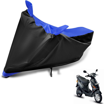 MOCKHE Two Wheeler Cover for Hero(E Sprint, Black, Blue)