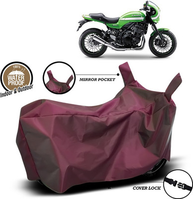 SEBONGO Waterproof Two Wheeler Cover for Kawasaki(Maroon)