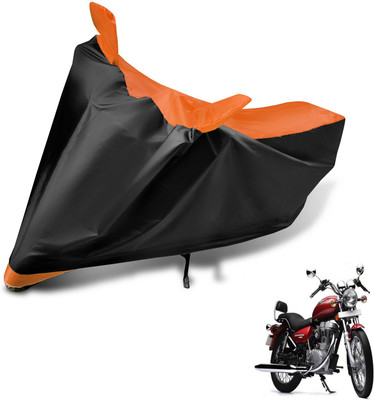 MOCKHE Two Wheeler Cover for Royal Enfield(Thunderbird 500, Black, Orange)