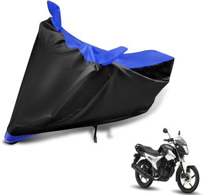 Auto Hub Two Wheeler Cover for Yamaha(SZ R, Black, Blue)