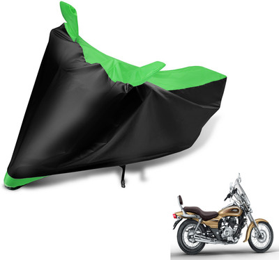 MOCKHE Two Wheeler Cover for Bajaj(Avenger, Black, Green)