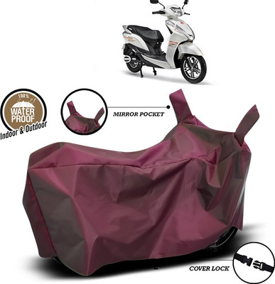 ANTHUB Waterproof Two Wheeler Cover for Ampere(Magnus, Maroon)
