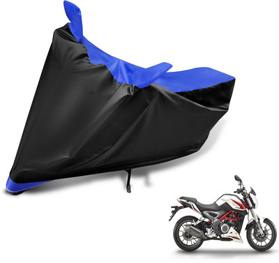 MOCKHE Two Wheeler Cover for DSK Benelli(TNT 25, Black, Blue)