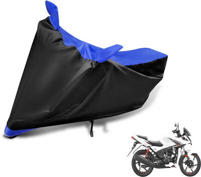 MOCKHE Two Wheeler Cover for Hero(Ignitor, Black, Blue)