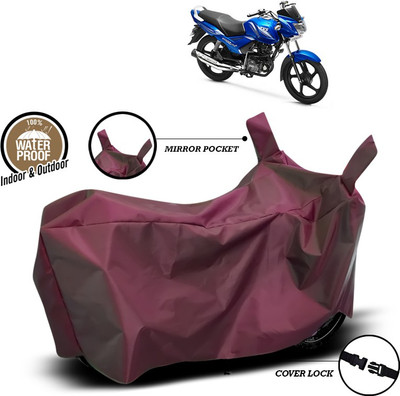 ANTHUB Waterproof Two Wheeler Cover for TVS(Star City, Maroon)