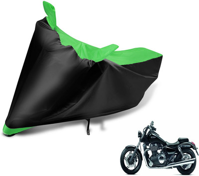Auto Hub Two Wheeler Cover for Triumph(Black, Green)