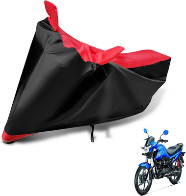 MOCKHE Two Wheeler Cover for Honda(Livo, Black, Red)
