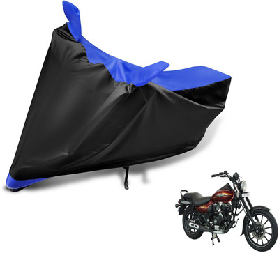 MOCKHE Two Wheeler Cover for Bajaj(Avenger 150 Street, Black, Blue)