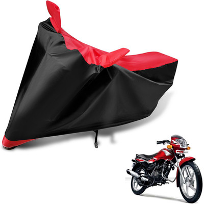 MOCKHE Two Wheeler Cover for TVS(Star Sport, Black, Red)