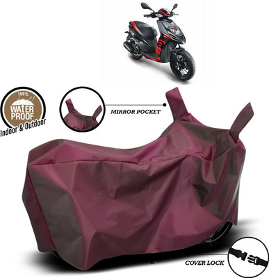 SEBONGO Waterproof Two Wheeler Cover for Aprilia(SR 150, Maroon)