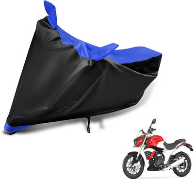Auto Hub Two Wheeler Cover for Mahindra(Mojo, Black, Blue)