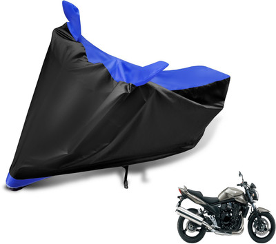 MOCKHE Two Wheeler Cover for Suzuki(Bandit, Black, Blue)