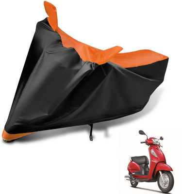 MOCKHE Waterproof Two Wheeler Cover for Suzuki(Access 125, Orange)