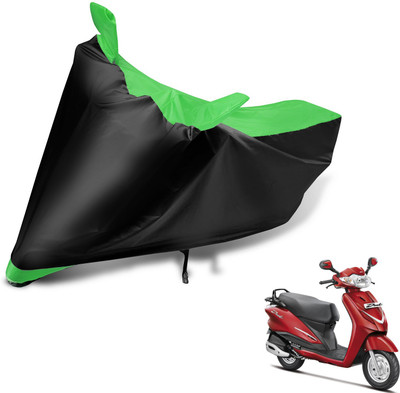 MOCKHE Two Wheeler Cover for Hero(Duet, Black, Green)