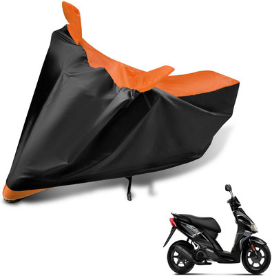 Auto Hub Two Wheeler Cover for Yamaha(Jog R, Black, Orange)