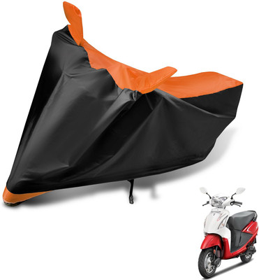 Auto Hub Two Wheeler Cover for Hero(Pleasure, Black, Orange)