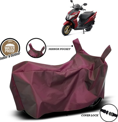 SEBONGO Waterproof Two Wheeler Cover for Honda(Dio, Maroon)