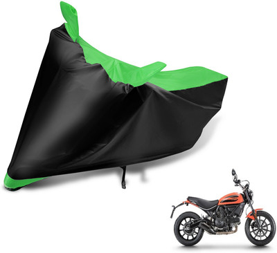 MOCKHE Two Wheeler Cover for Ducati(Scrambler, Black, Green)