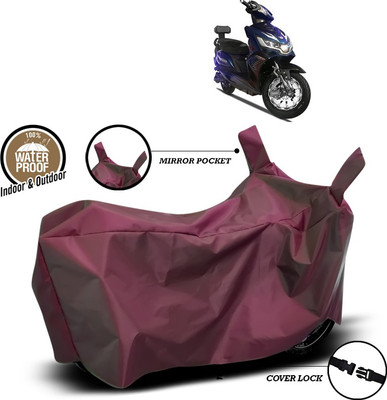 ANTHUB Waterproof Two Wheeler Cover for Okinawa(i-Praise, Maroon)