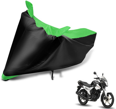 MOCKHE Two Wheeler Cover for Yamaha(SZ R, Black, Green)