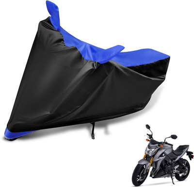 Auto Hub Two Wheeler Cover for Suzuki(GSX S1000, Black, Blue)