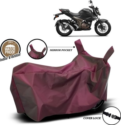 ANTHUB Waterproof Two Wheeler Cover for Suzuki(Gixxer 250, Maroon)