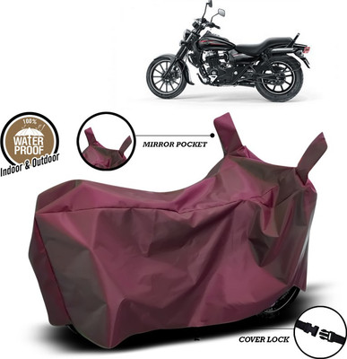 ANTHUB Waterproof Two Wheeler Cover for Bajaj(Avenger, Maroon)