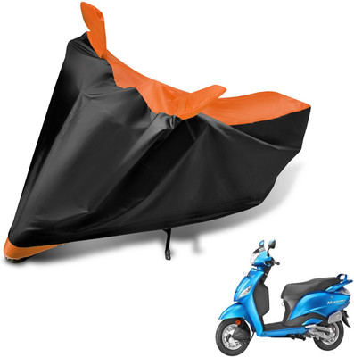 Auto Hub Two Wheeler Cover for Hero(Maestro, Black, Orange)