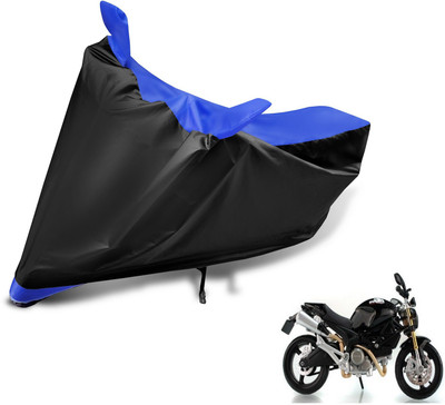 MOCKHE Two Wheeler Cover for Ducati(Monster 82, Black, Blue)