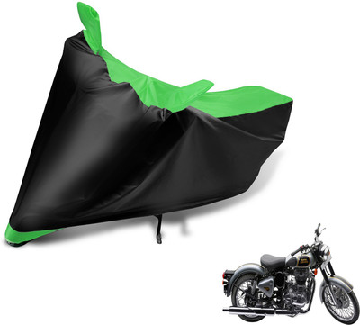Auto Hub Waterproof Two Wheeler Cover for Royal Enfield(500, Green)