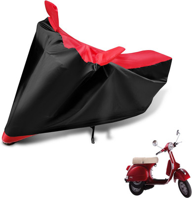 Auto Hub Two Wheeler Cover for LML(Star Euro, Black, Red)