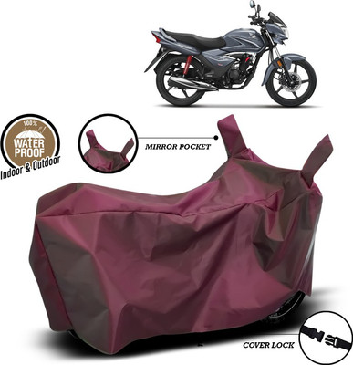 ANTHUB Waterproof Two Wheeler Cover for Honda(Shine, Maroon)
