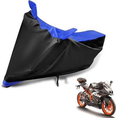 Auto Hub Two Wheeler Cover for KTM(RC 200, Black, Blue)