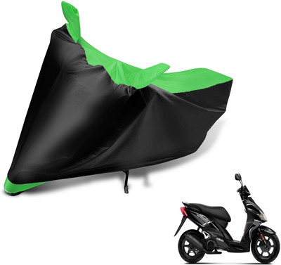 Auto Hub Two Wheeler Cover for Yamaha(Jog R, Black, Green)