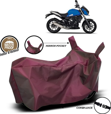 SEBONGO Waterproof Two Wheeler Cover for Mahindra(Mojo UT 300, Maroon)