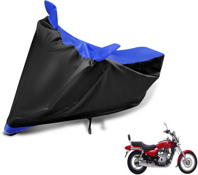 Auto Hub Two Wheeler Cover for Bajaj(Avenger 220 DTS-i, Black, Blue)