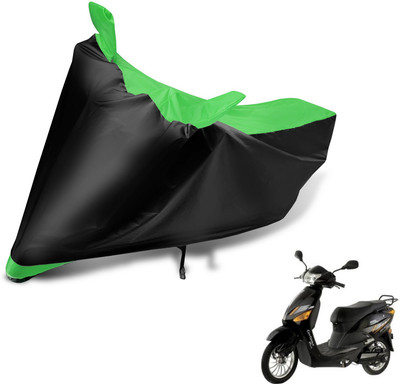 Auto Hub Two Wheeler Cover for Hero(Electric Zippy, Black, Green)