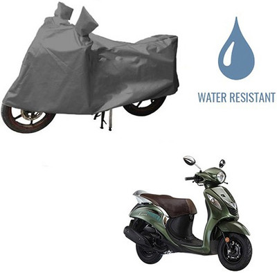 HYBRIDS COLLECTION Waterproof Two Wheeler Cover for Yamaha(Fascino, Grey)